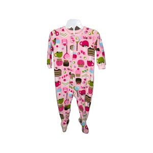 Carter's 12months 2-Way Zip Sleep & Play Pink desserts print